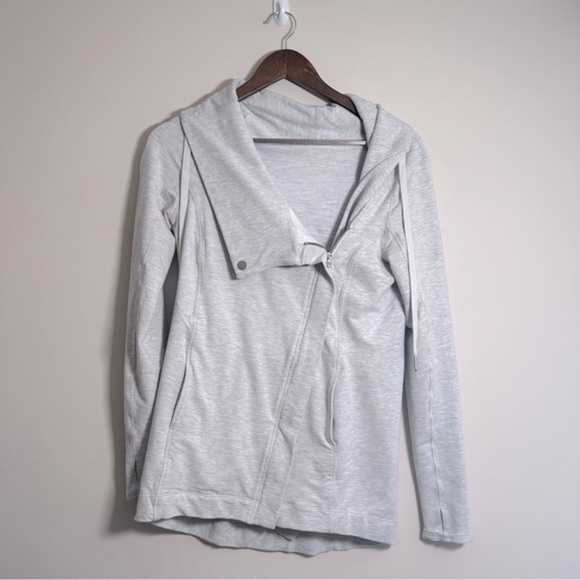 Lululemon Coast Easy Wrap Heathered Core Ultra Light Grey Size 2 - Picture 3 of 9
